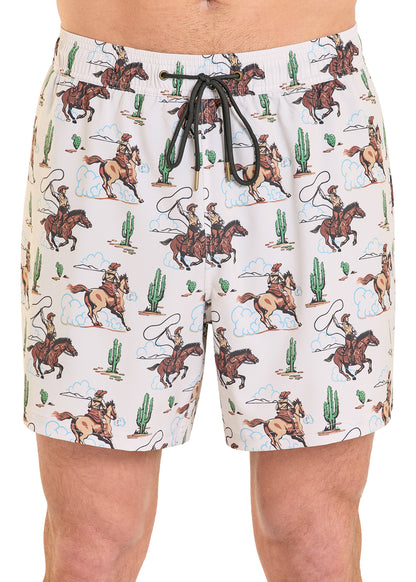 Panhandle Roping Swim Board Short with Liner