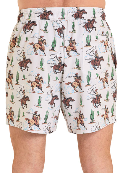 Panhandle Roping Swim Board Short with Liner