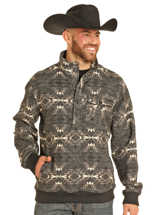 Rock & Roll Black Aztec Pullover