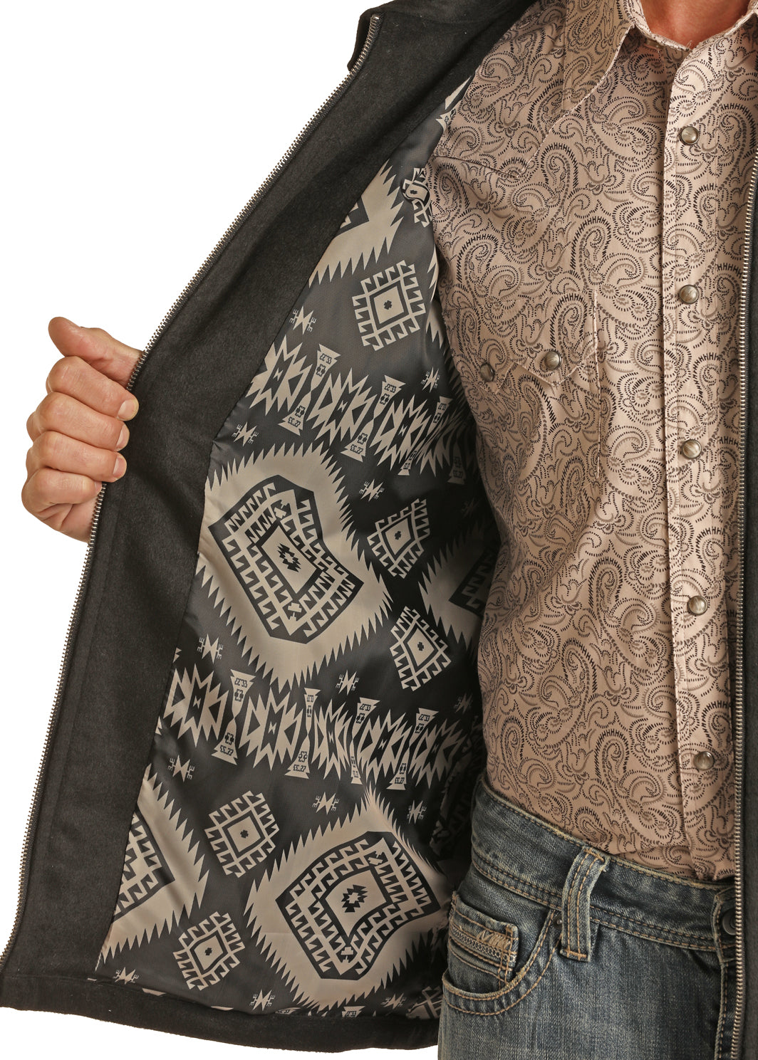 Panhandle Full Zip Shirt Jacket Black