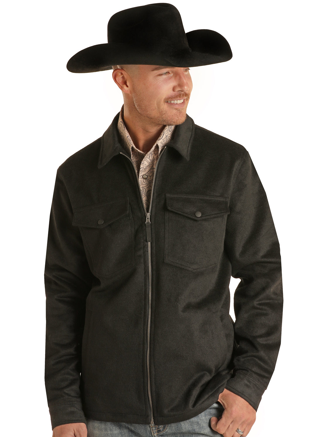 Panhandle Full Zip Shirt Jacket Black