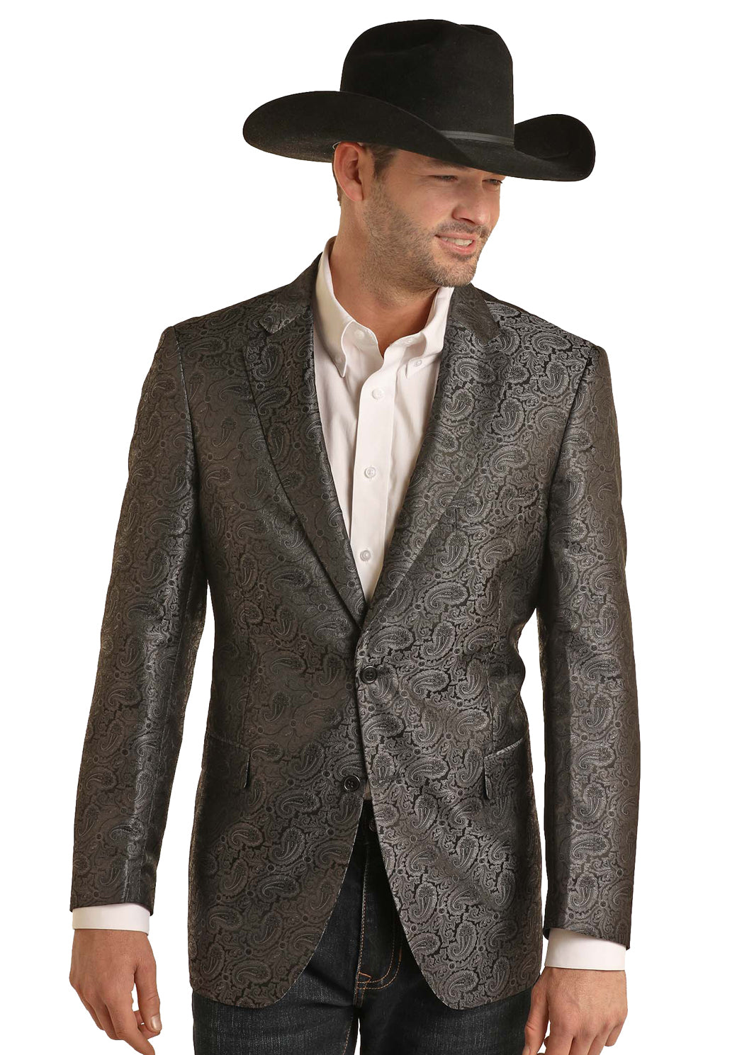 Rock & Roll Black Paisley Sport Coat