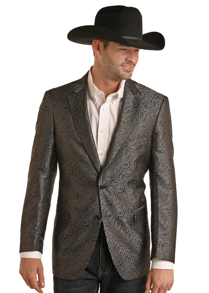 Rock & Roll Black Paisley Sport Coat
