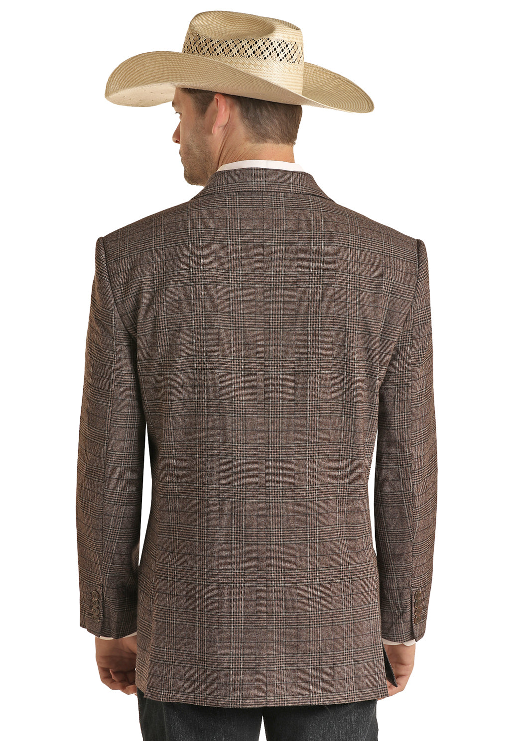 Rock & Roll Brown Plaid Sport Coat