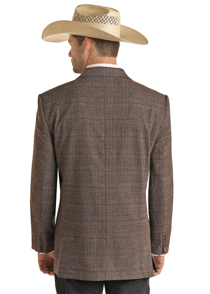 Rock & Roll Brown Plaid Sport Coat