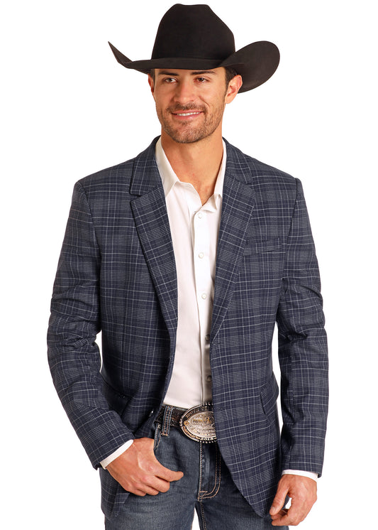 Rock & Roll Blue Plaid Sport Coat