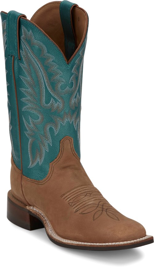 Justin Shay Bent Rail Tan / Turquoise