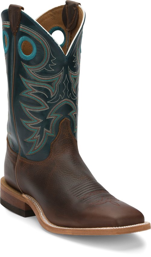 Justin Austin Dark Brown Wide Square