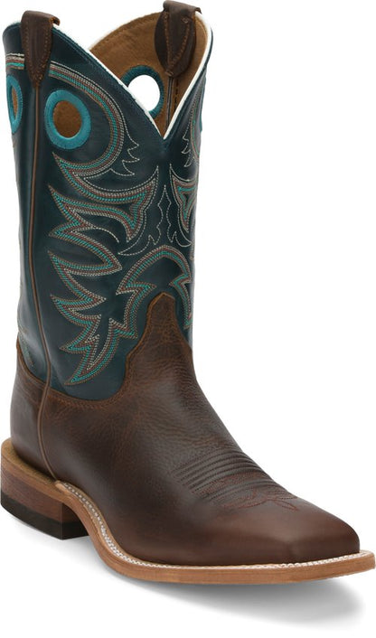 Justin Austin Dark Brown Wide Square