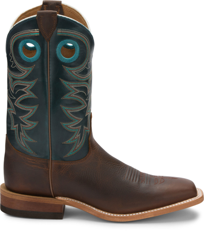 Justin Austin Dark Brown Wide Square