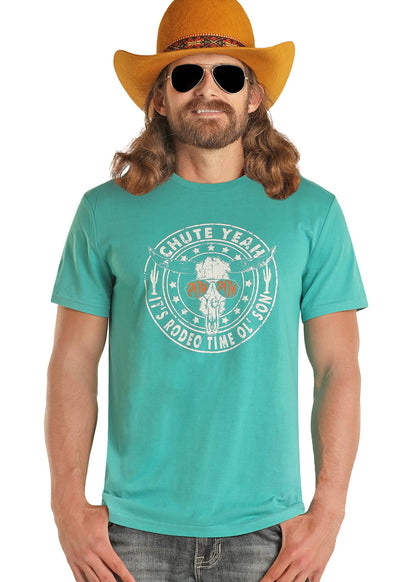 Dale Brisby Graphic Tee Turquoise