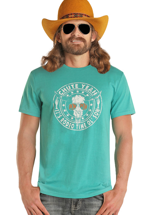 Dale Brisby Graphic Tee Turquoise