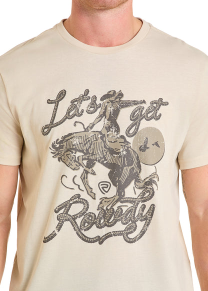 Rock & Roll Rowdy Graphic Tee Natural