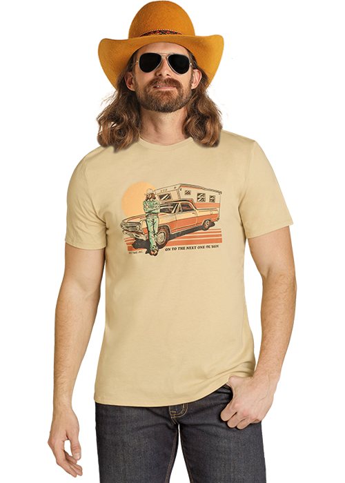 Dale Brisby Truck Graphic Tee Tan