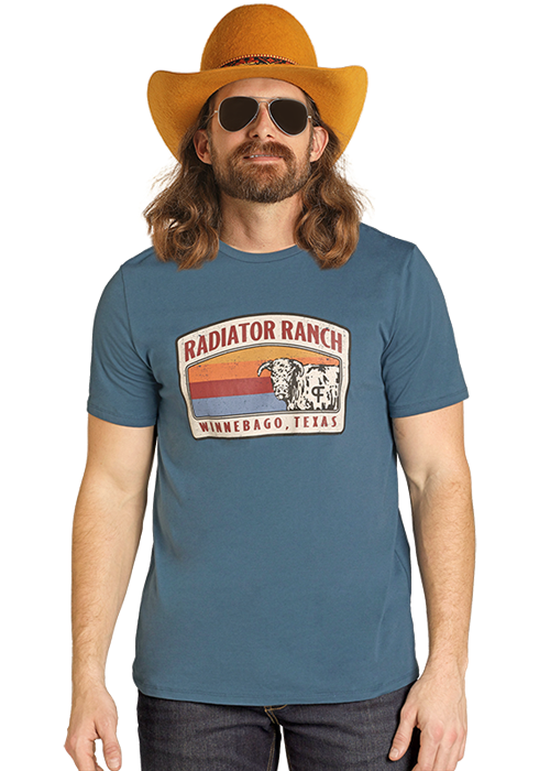 Dale Brisby Radiator Ranch Tee Blue