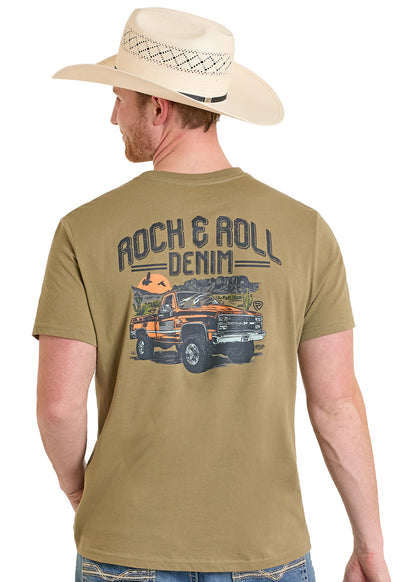 Rock & Roll Truck Graphic Tee Olive
