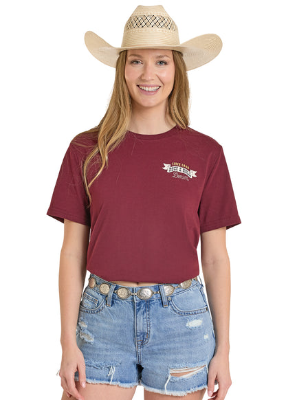 Rock & Roll Cut the Cards Tee Maroon