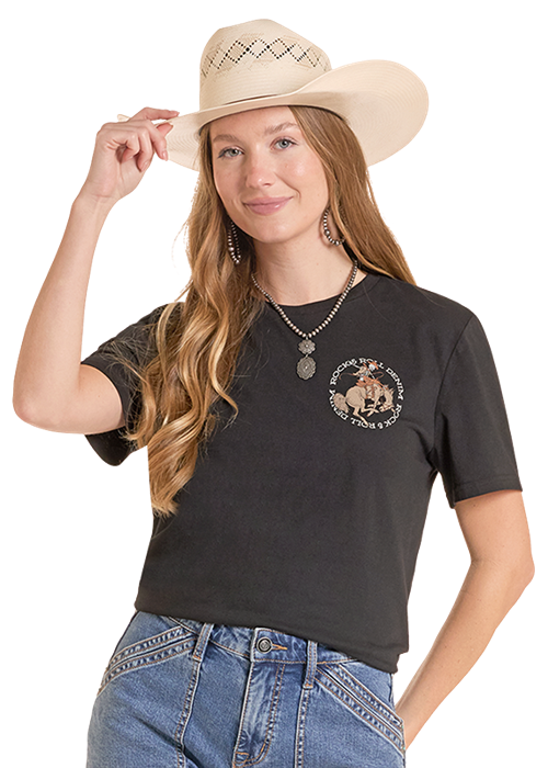 Rock & Roll Till Death Do Us Part Graphic T-Shirt Black