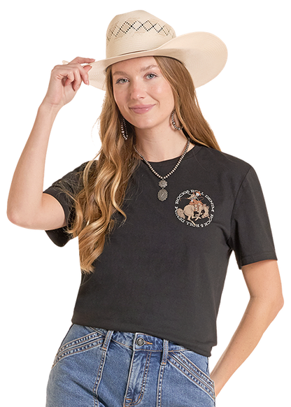Rock & Roll Till Death Do Us Part Graphic T-Shirt Black