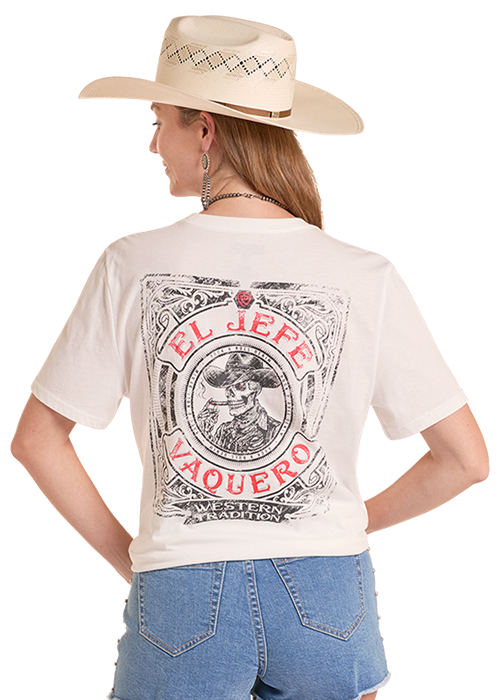Rock & Roll El Jefe Graphic T-Shirt White