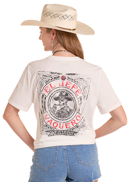 Rock & Roll El Jefe Graphic T-Shirt White
