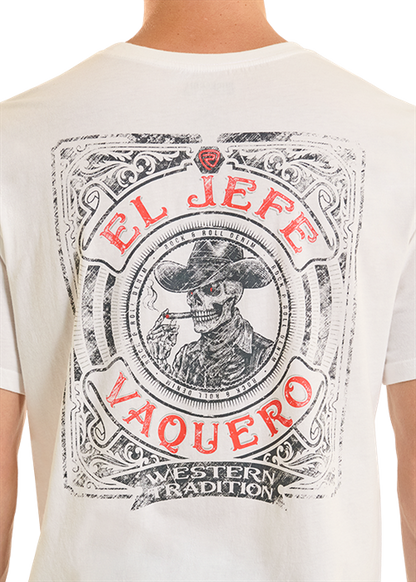 Rock & Roll El Jefe Graphic T-Shirt White