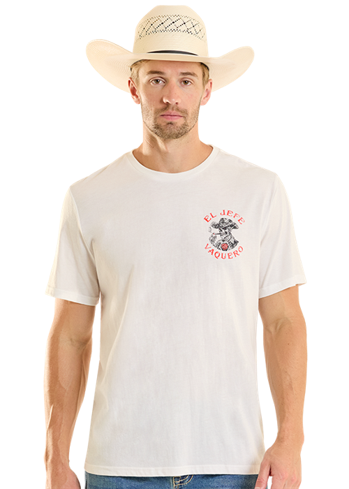 Rock & Roll El Jefe Graphic T-Shirt White