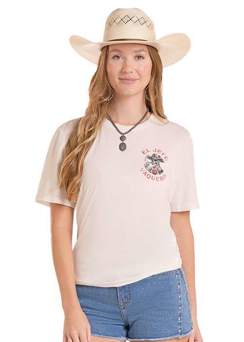 Rock & Roll El Jefe Graphic T-Shirt White