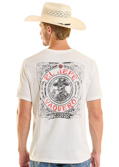 Rock & Roll El Jefe Graphic T-Shirt White