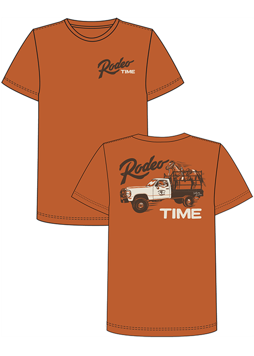 Rock & Roll X Dale Brisby Rodeo Time Graphic T-Shirt Rust