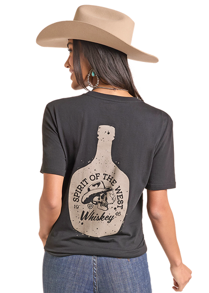 Rock & Roll Whiskey Graphic Tee Black