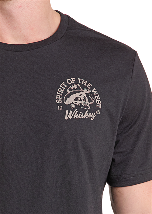 Rock & Roll Whiskey Graphic Tee Black