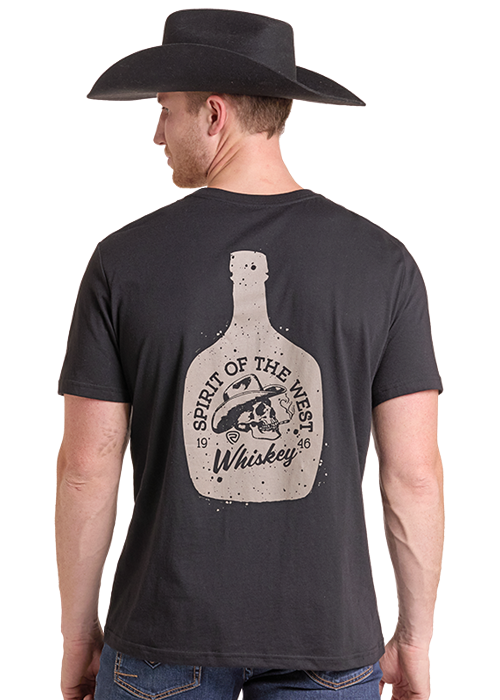 Rock & Roll Whiskey Graphic Tee Black