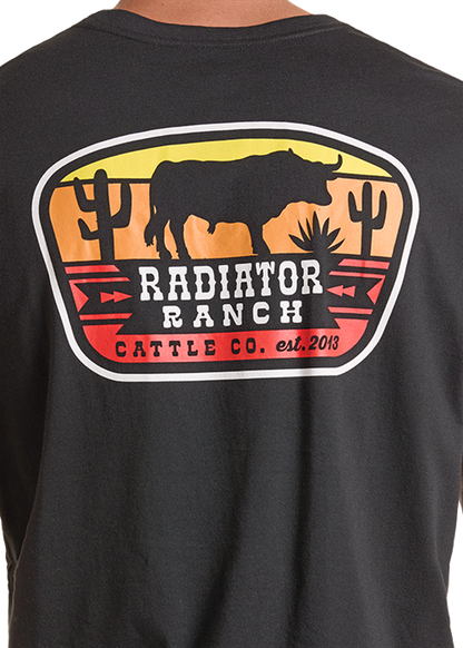 Rock & Roll Dale Cattle Graphic T-Shirt Black