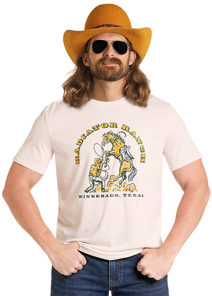 Rock & Roll x Dale Brisby Bronco Graphic T-Shirt Natural