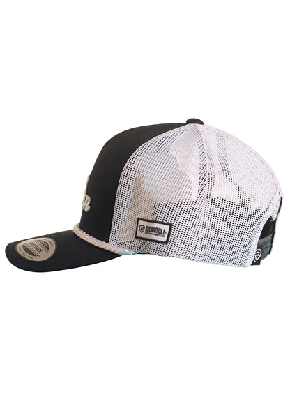 Rock & Roll Western Cap Black & White