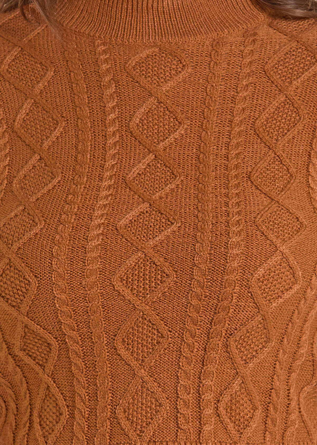 Rock & Roll Flare Sleeve Sweater Rust