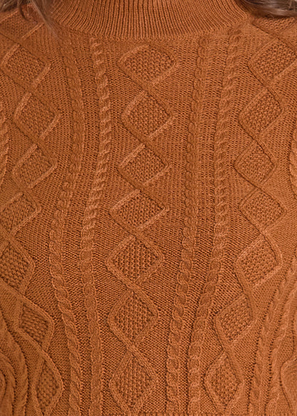 Rock & Roll Flare Sleeve Sweater Rust
