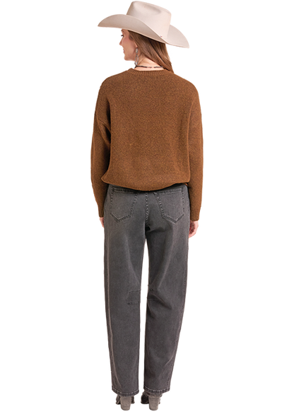 Rock & Roll Bootstitch Sweater Rust