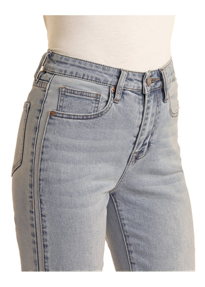 Rock & Roll High Rise Two Tone Jeans