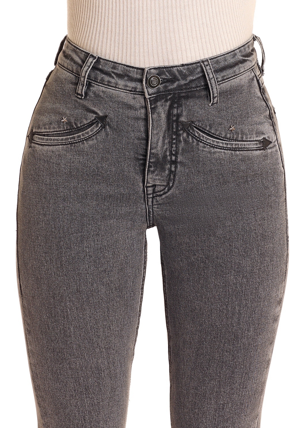 Rock & Roll High Rise Charcoal Bootcut