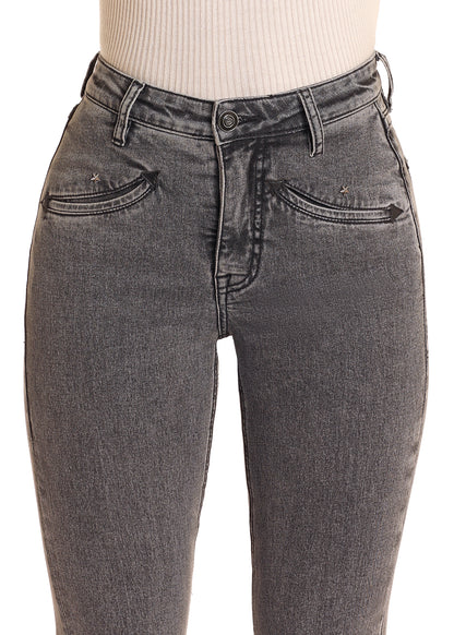 Rock & Roll High Rise Charcoal Bootcut