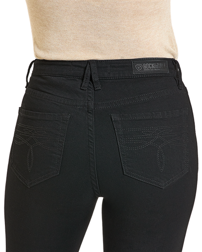 Rock & Roll Black Bootstitch High Rise Trouser