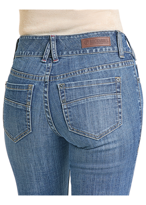 Rock & Roll Double Button Trouser Medium Wash