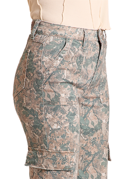 Rock & Roll Wide Leg Cargo Pant Faded Camo