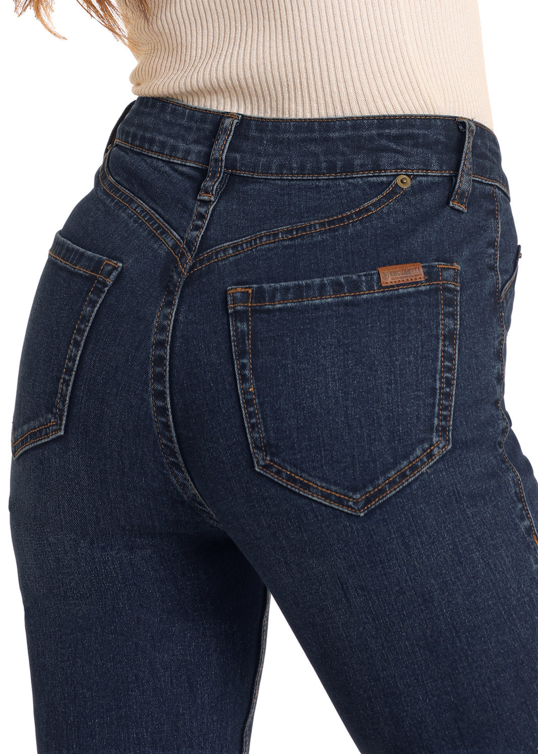 Rock & Roll Scallop Detail Button Flare