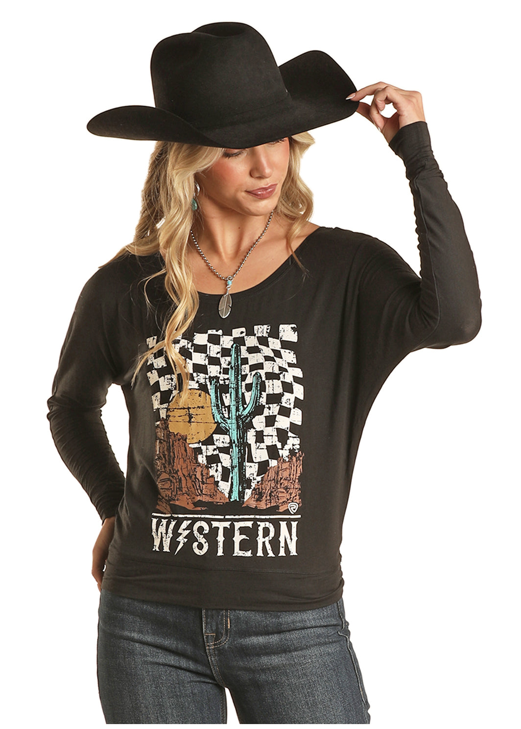 Panhandle Graphic Pullover Black