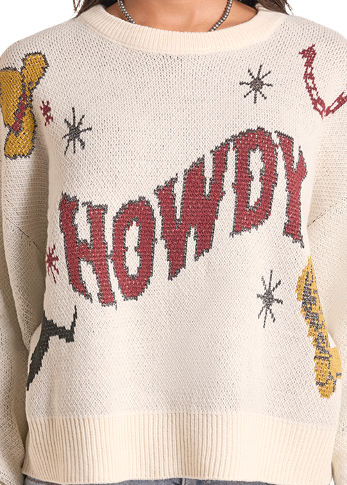 Rock & Roll Howdy Sweater Natural