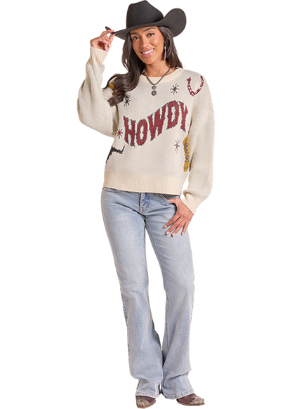 Rock & Roll Howdy Sweater Natural