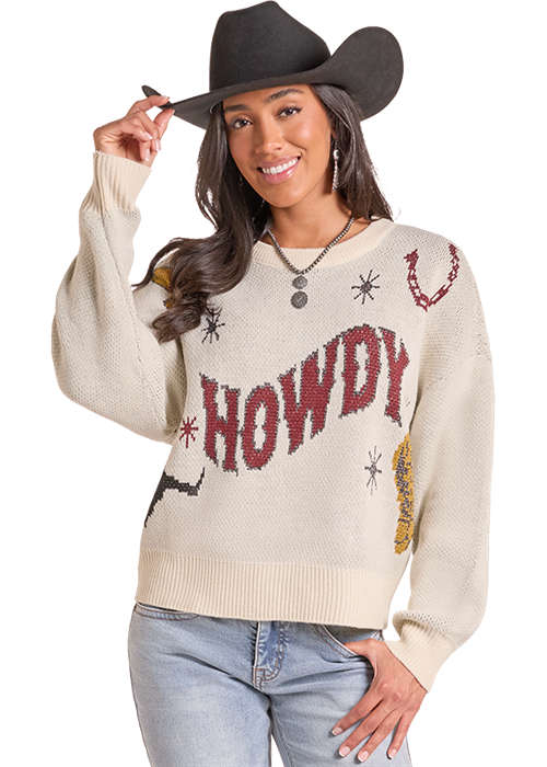 Rock & Roll Howdy Sweater Natural